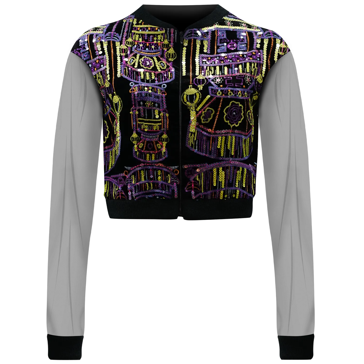 SPARKLE by KAREN CHAN x ICHO【BOY LANTERN】Velvet Bomber Jacket (Regular Fit)