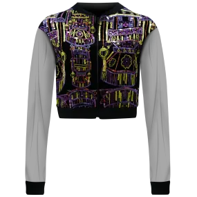 SPARKLE by KAREN CHAN x ICHO【BOY LANTERN】Velvet Bomber Jacket (Regular Fit)