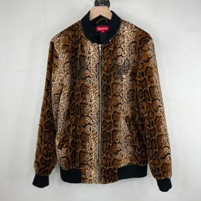 Supreme FW14 Snakeskin Velvet Bomber Jacket