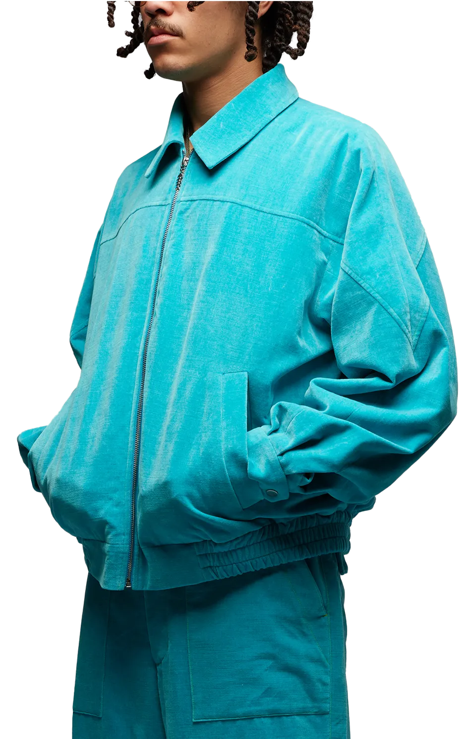 THE ELDER STATESMAN - Velvet Bomber Jacket