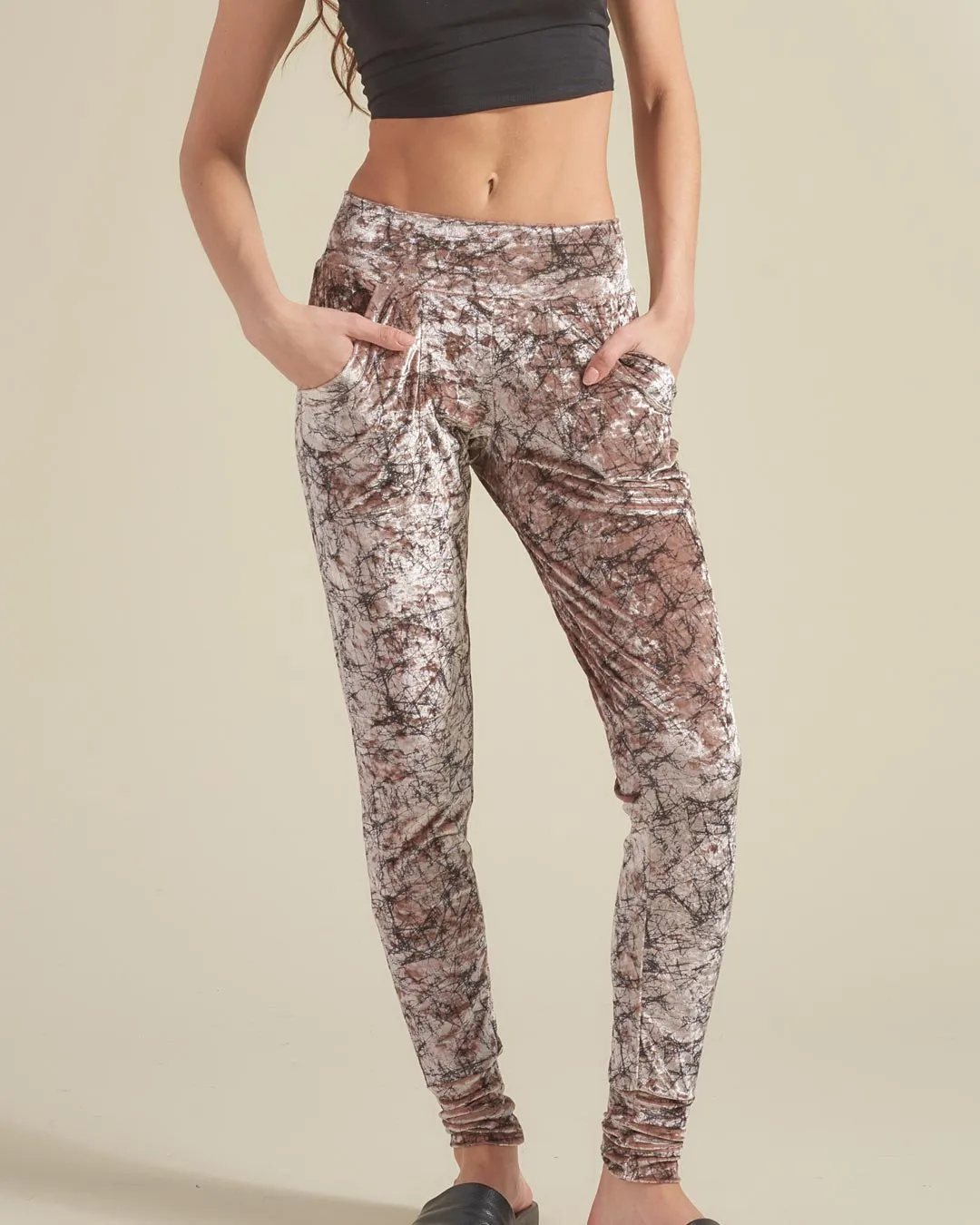 Tree of Life Velvet Jogger | Women's
