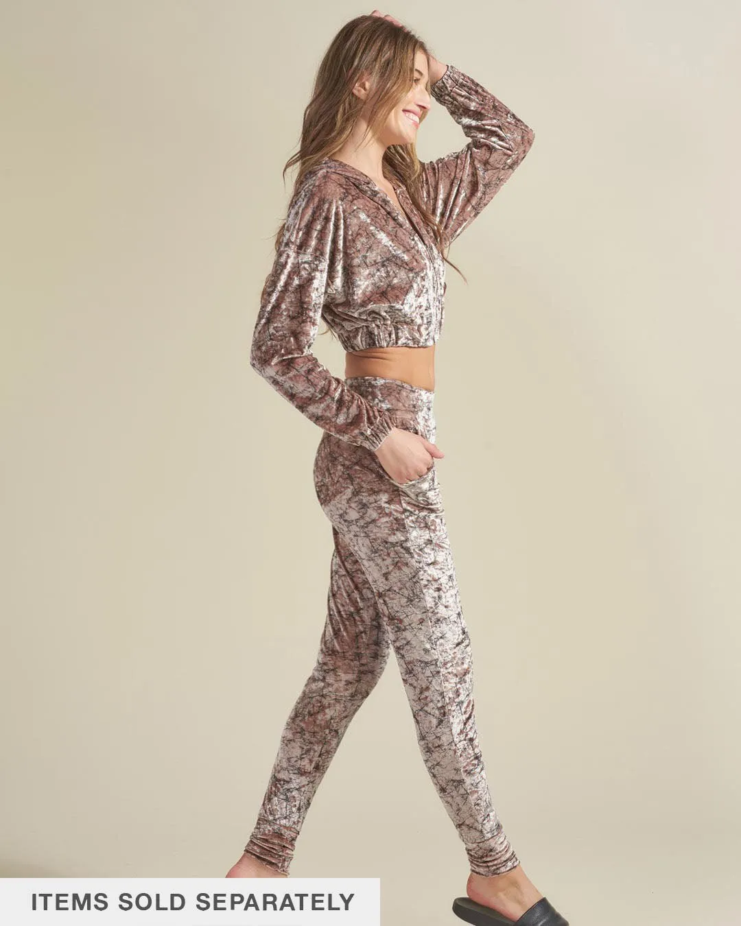 Tree of Life Velvet Jogger | Women's
