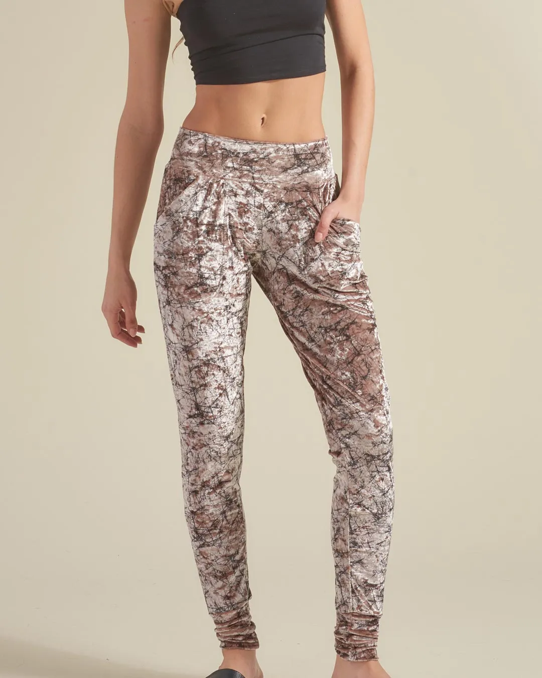 Tree of Life Velvet Jogger | Women's