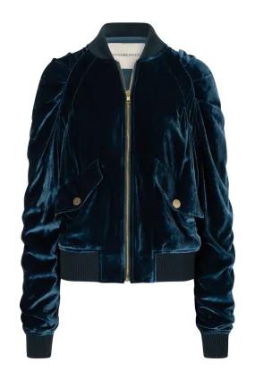 Velvet Bomber Jacket
