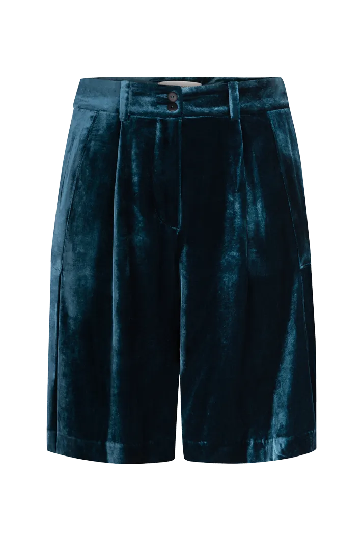 Velvet Culotte Shorts