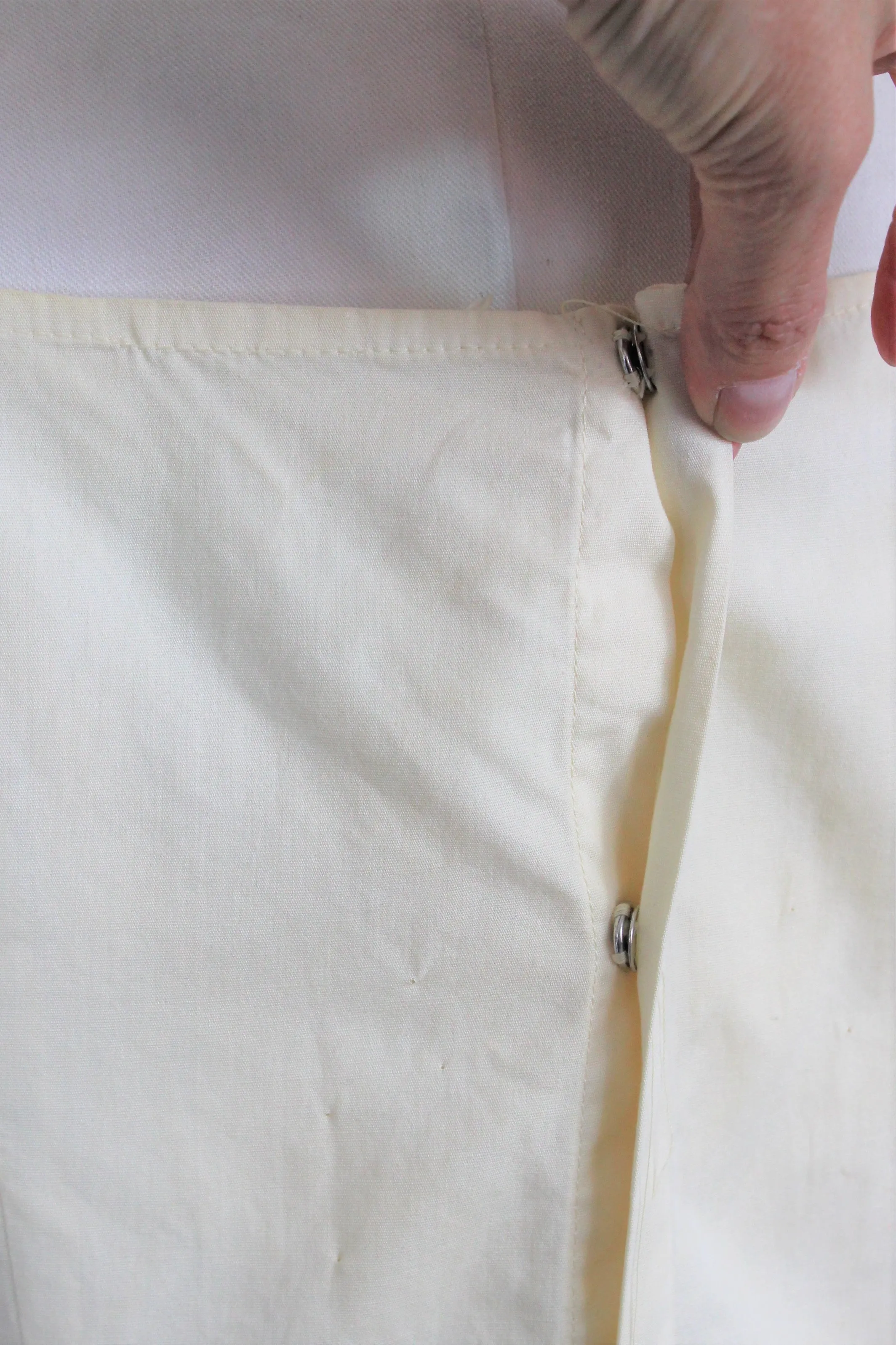 Vintage 1950s 1960s Yellow Slip Dress