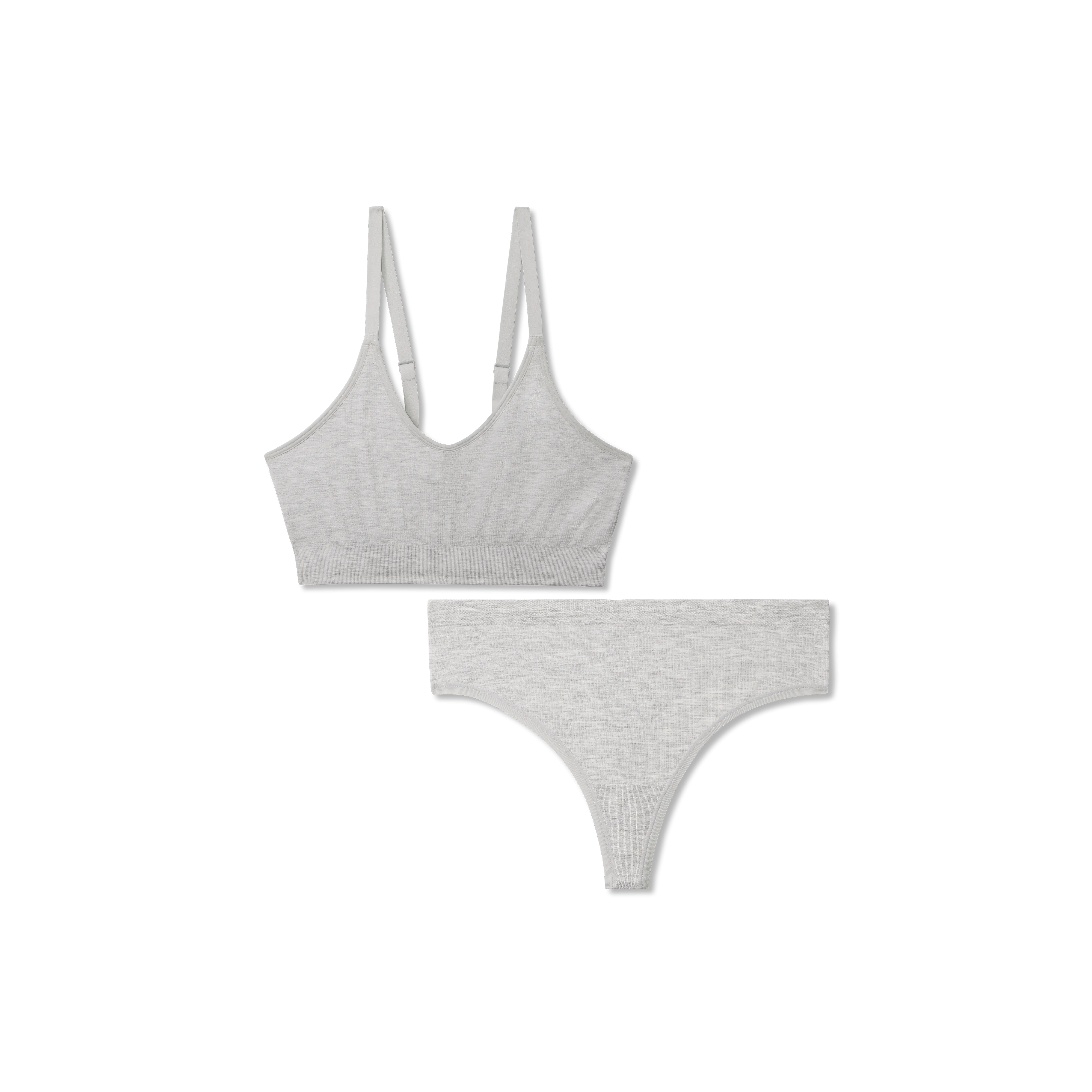 Women's Seamless Scoop Bralette   Thong
