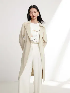 YAYING Mulberry Long Trench Coat EGJPS7302AG