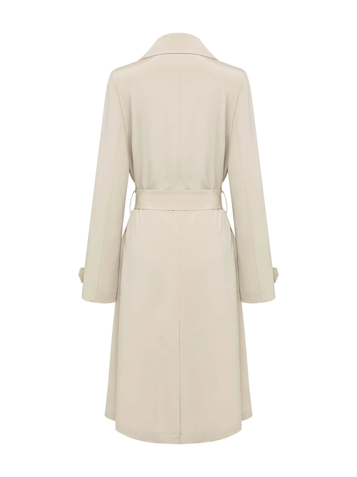 YAYING Mulberry Long Trench Coat EGJPS7302AG