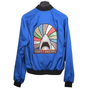 YSL shark sweet dreams velvet bomber jacket sz M